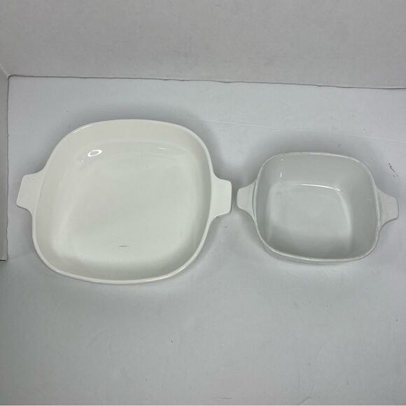 Vintage Bundle of Two CORNING WARE BLUE CORNFLOWER  Size 9” and 2 3/4 Cup White - Picture 7 of 14